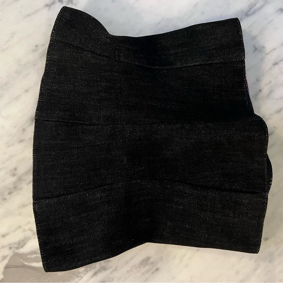 Versace 2018 Fall Buckle Denim Corset Tube Top - Picture 4 of 7